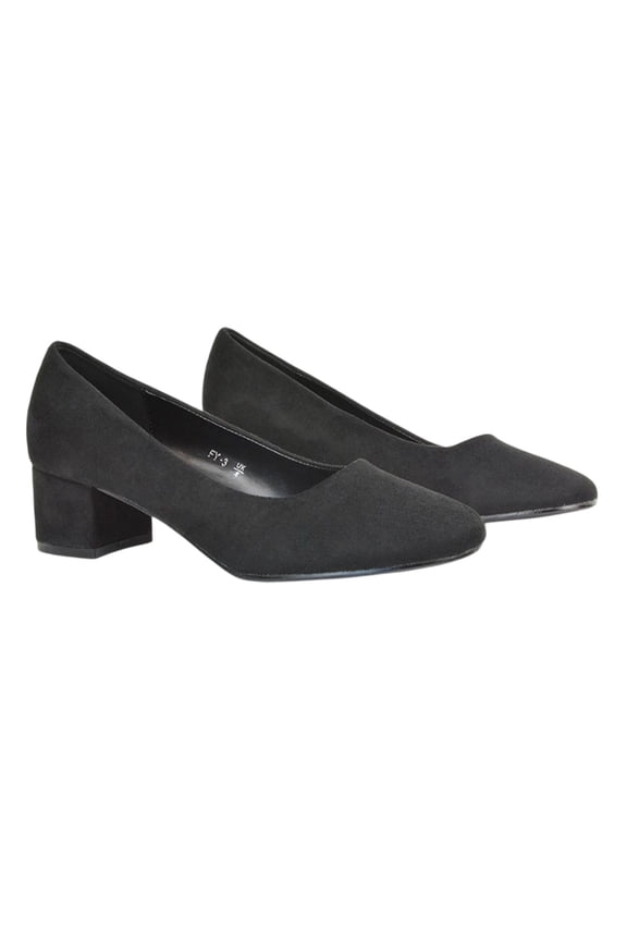 Womens Liberty Low Block Heel Court Pumps