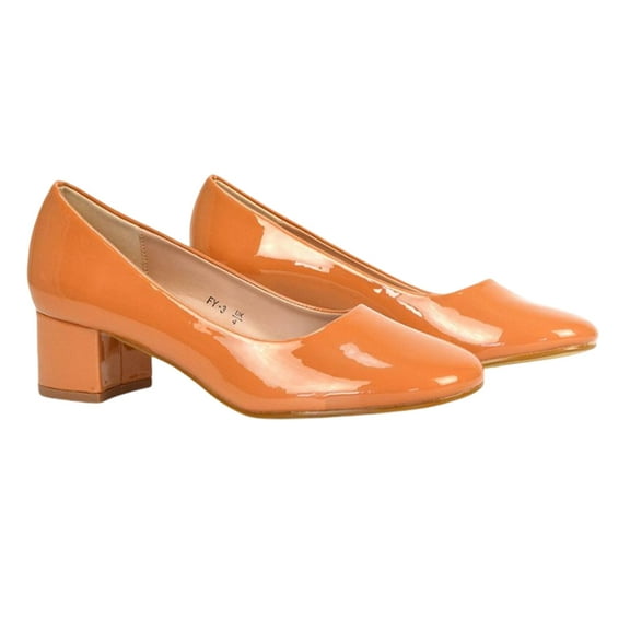 XY London Womens Liberty Patent Leather Court Pumps