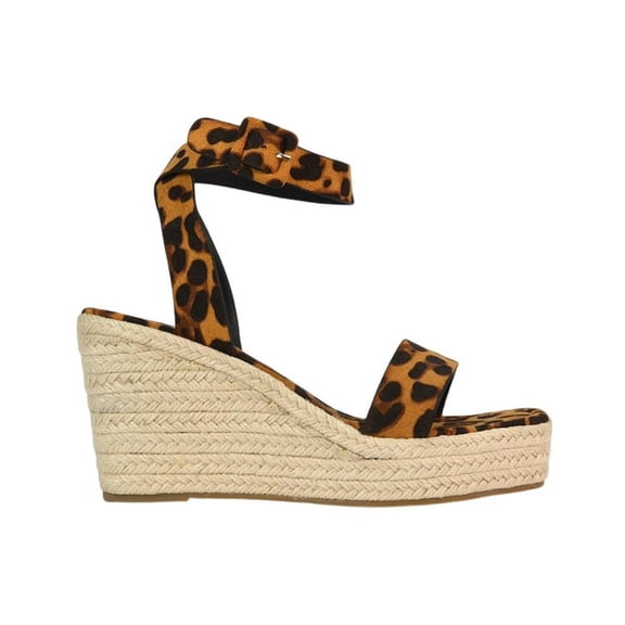 XY London Womens Linda Woven Wedge Heel Platform Sandals