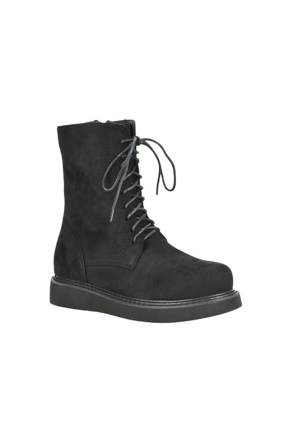 Womens Lizzo Flatform Biker Boots