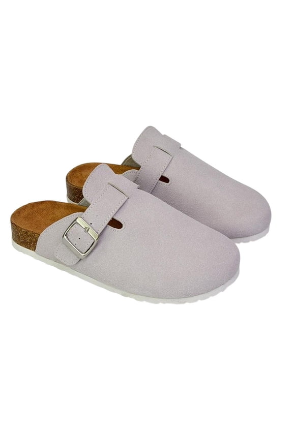 Womens Lucy Cork Slip-on Flat Mules
