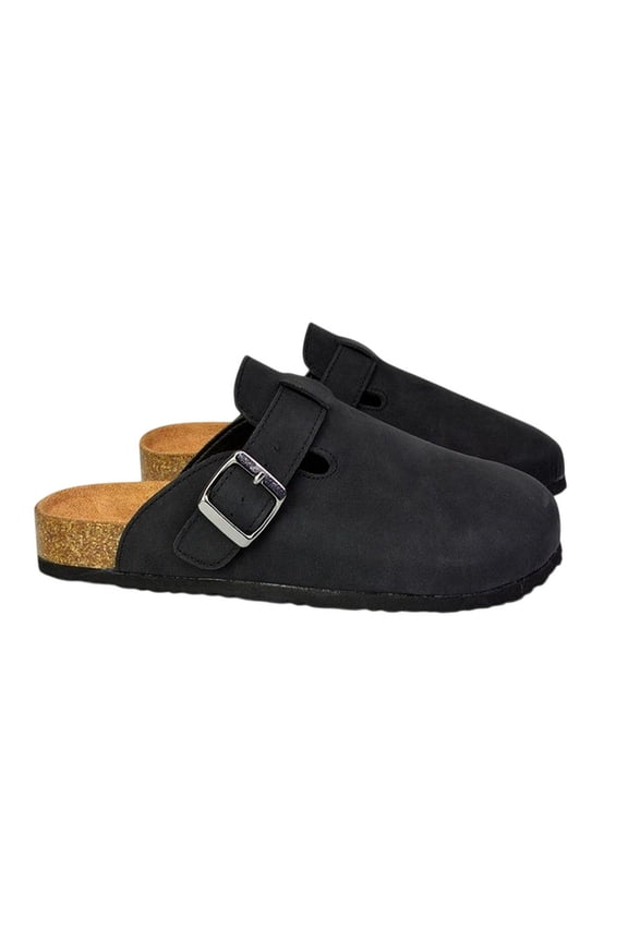 Womens Lucy Cork Slip-on Flat Mules