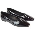 thumbnail image 1 of XY London Womens Maci Patent Faux Leather Square Toe Ballerina Flats, 1 of 5