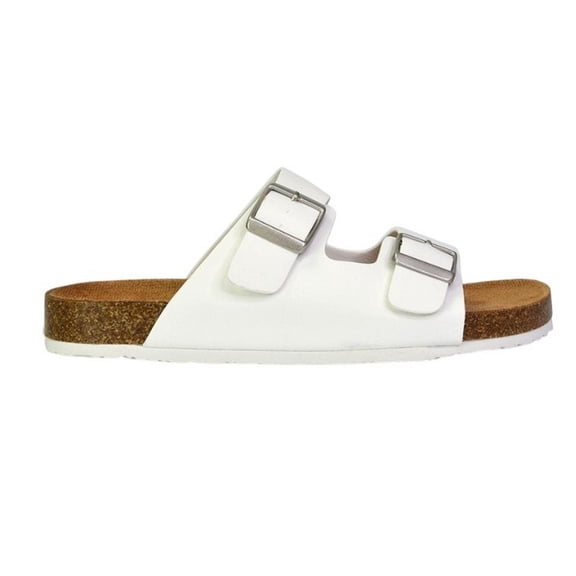 XY London Womens Star Double Strap Buckle Summer Flat Sandals
