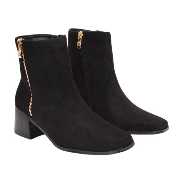 XY London Womens Willow Square Toe Ankle Boots
