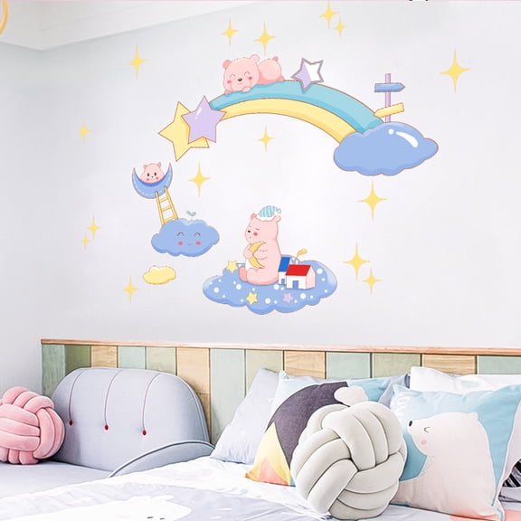 XY6011 Creative Wall Stickers for Room Decor - Self-Adhesive Wallpaper for Bedroom Headboard & Desk - Aesthetic Cover-Up Decals