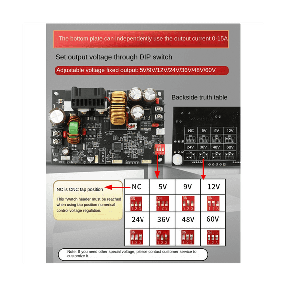 XY6015L 0-60V 15A 900W DC DC Converter CC CV Power Module Adjustable Regulated Laboratory Power Supply