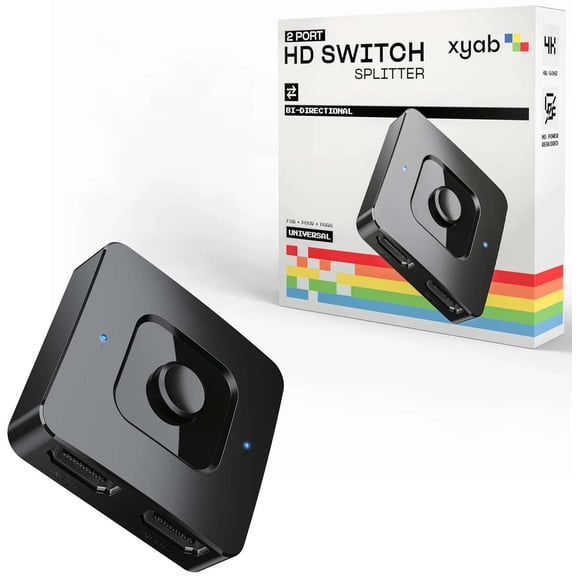 XYAB 2 Port Bi-Directional HD Switch Splitter