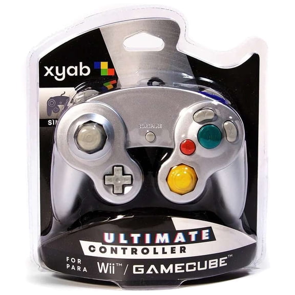XYAB Nintendo Ultimate Silver Wired Controller [Game Cube & Wii]