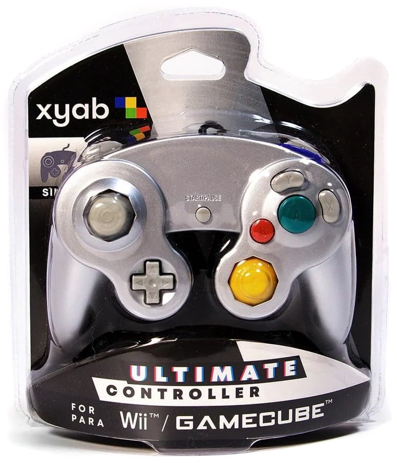 XYAB Nintendo Ultimate Silver Wired Controller (Game Cube & Wii