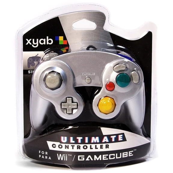 XYAB Nintendo Ultimate Silver Wired Controller (Game Cube & Wii)
