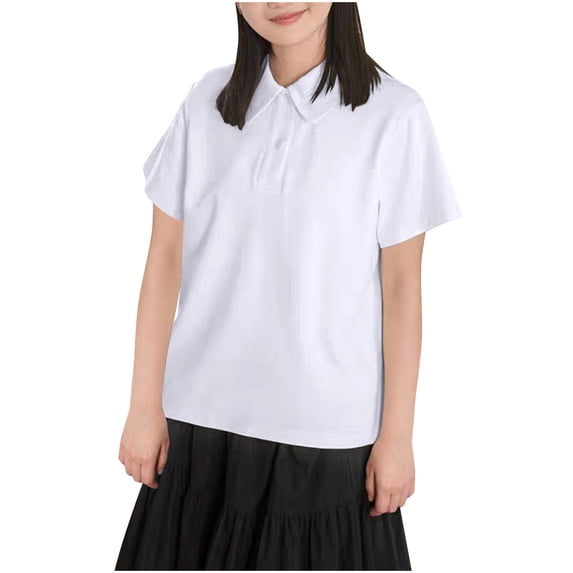 XYAIXT Summer Shirts for Women Lapel Collar Solid Color Tops Casual Business Short Sleeve Button Down Blouses