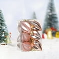 thumbnail image 1 of XYAIYT 12 Pack Christmas Ornaments Popcorn Shaped Tree Decorations Electroplated Plastic Shiny Long Lasting Hanging Pendants for Christmas Tree Indoor Outdoor Home Door Mantel Display 3in Rose Gold, 1 of 6
