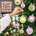 thumbnail image 1 of XYAIYT 44 Pack Christmas Ornaments Christmas Tree Decorations 44 Piece Ball Set with Hangers for Tree Window Garland Centerpieces Indoor Holiday Party Shatterproof Plastic Balls Set 9.4in Multicolor, 1 of 6