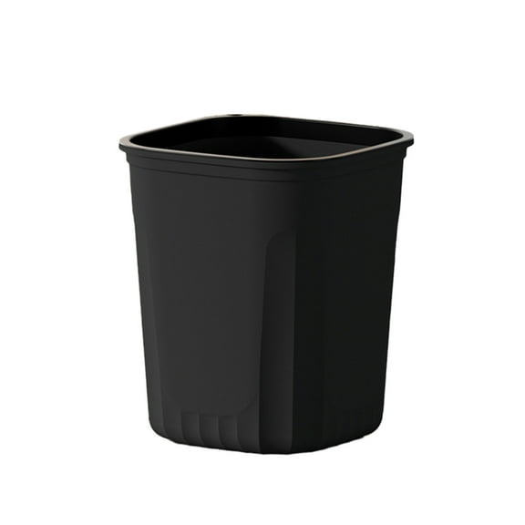 XYAIYT Bathroom Trash Can, 0.64L Large Kitchen Living Room Garbage Can with Pressure Ring, Black