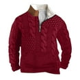 thumbnail image 1 of XYAIYT Big and Tall Pullovers for Mens Textured Fashion Fleece Sweatshirts with Pockets Long Sleeve Warm Top, 1 of 3