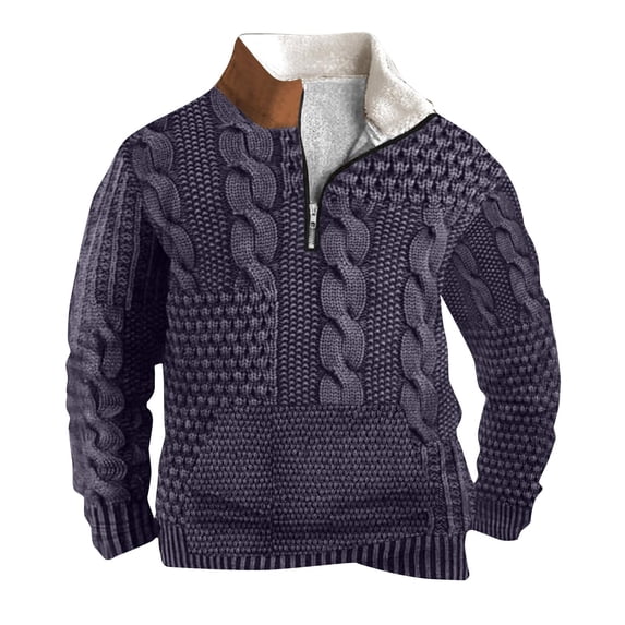XYAIYT Big and Tall Pullovers for Mens Textured Fashion Fleece Sweatshirts with Pockets Long Sleeve Warm Top