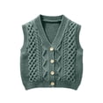 thumbnail image 1 of XYAIYT Boys Knitted Vest Coat Button Down Sleeveless Sweater Jacket V Neck Warm Outerwear School Daily Wear, 1 of 6