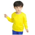 thumbnail image 1 of XYAIYT Boys Long Sleeve Shirt Crew Neck Hoodless Pullovers Basic Casual Solid Color Sweatshirts Comfy Loose, 1 of 5