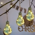 thumbnail image 1 of XYAIYT Christmas Decorations Hydrangea Glowing Hanging Glass Balls Light Emitting Led Chandelier Energy Saving Easy Install for Mall Restaurant Bar Glass Christmas Ornaments 43.7in Green, 1 of 6