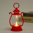 thumbnail image 1 of XYAIYT Christmas Lantern Led Light String Lights Indoor Christmas Lights Flickering Small Oil Lamp Effect for Tree Hanging Table Mantel and Home Holiday Seasonal Decor 5.3in Red, 1 of 1