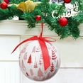 thumbnail image 1 of XYAIYT Christmas Ornaments Shatterproof Christmas Ornaments Plastic Light Bulb Tree Ornament Hanging Ball Multi Style Shiny Matte Mirror Swirl Holiday Tree Decor with Rope 2.8in White, 1 of 5