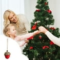 thumbnail image 1 of XYAIYT Christmas Pinecone Ornament Christmas Tree Decorations Hanging Christmas Ornaments with Realistic Texture and Sturdy Hanging Hook for Tree Mantel Table and Home Party 1.6x1.6x2in Red, 1 of 6