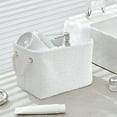 thumbnail image 1 of XYAIYT Curly Artificial Fleece Decorative Storage Basket Soft with Carrying Rope for Home Living Room Bathroom Multi Purpose Storage Bin 11.8 x 7.8 x 8.2 Inch 0.44lb, 1 of 5