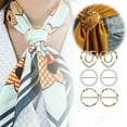 thumbnail image 1 of XYAIYT Fashionable 3PCS Metal and Plastic Scarf Ring Clips for Women Suit T shirt Ties Clothes Corner Knotted Button Shirt Clip Buckle Versatile Wardrobe Accessories, 1 of 2