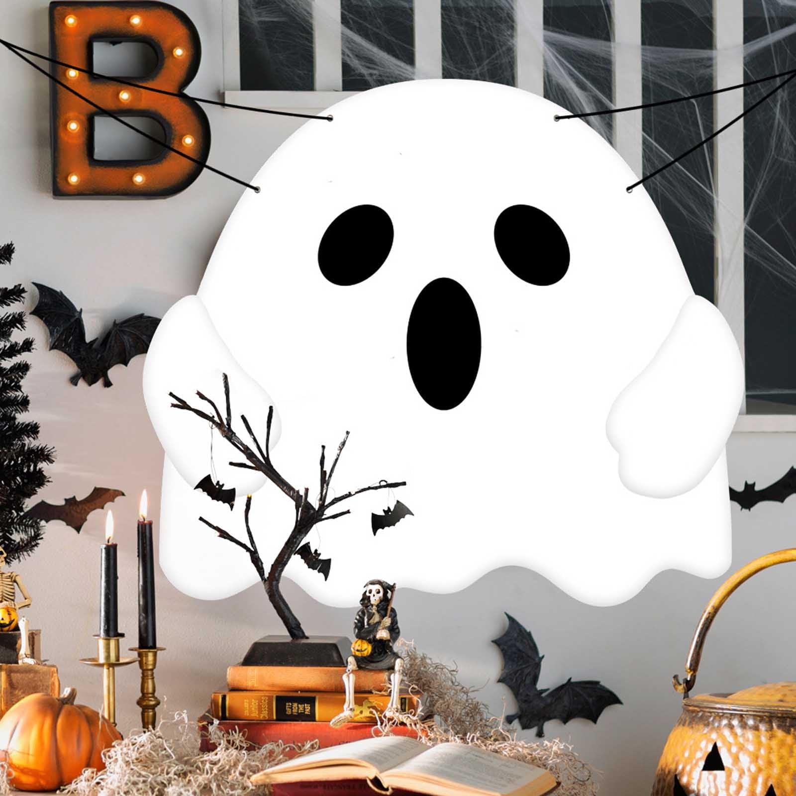 XYAIYT Halloween Fabric Ghost Pumpkin Trunk Decoration for Cars with ...