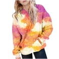 thumbnail image 1 of XYAIYT Hoodies for Girls Kids Trendy Casual Hooded Pullover Sweatshirts with Pockets Gradient Color Long Sleeve Top, 1 of 6