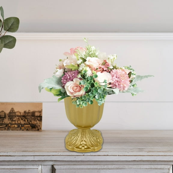 XYAIYT Iron Vase For Weddings Events Offices And Home Decoration Suit Fall Decorations Holiday Decorations Sturdy And Elegant Flower Arrangement Gold