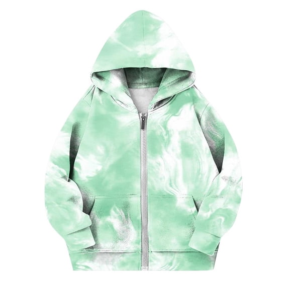 XYAIYT Kids Sweatshirt Coat Zipper Up Gradient Color Hooded Jackets for ...