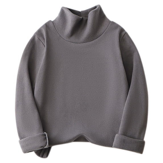 XYAIYT Kids Turtleneck Long Sleeve Tops Boys Girls Fall Winter Solid Color Undershirts Warm Layered Top Going Out