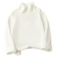 thumbnail image 1 of XYAIYT Kids Turtleneck Long Sleeve Tops Boys Girls Fall Winter Solid Color Undershirts Warm Layered Top Going Out, 1 of 3