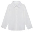 thumbnail image 1 of XYAIYT Long Sleeve Shirts for Boys Dressy Casual Button Down Shirt Lightweight Comfy Soft Kids Lapel Blouse, 1 of 5