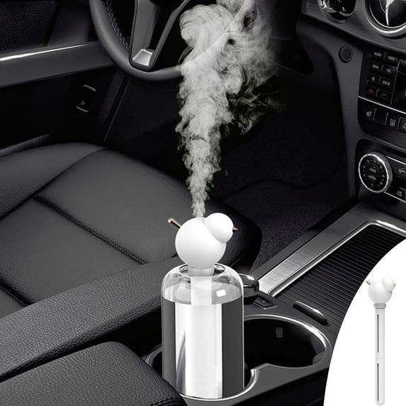 XYAIYT Portable USB Car Humidifier and Purifier for Home and Travel Silent Operation,4 8 Hour Mist Function,Compact Design for Easy Use(White)