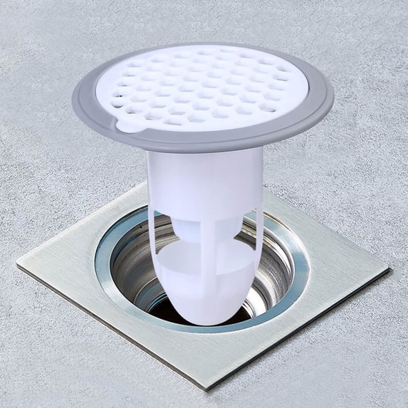 XYAIYT Removable Bathroom Shower Filter Drain Cover Non slip TPR Stopper Blocks Odor U shaped Quick Drainage Easy Install for Kitchen Sink Basement Balcony Laundry Room Toilet Safe Floor Protection