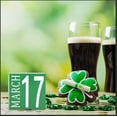 thumbnail image 1 of XYAIYT St Patrick's Day Irish Festival Wooden Decorations-St Patrick's Day Spring Home Party Decor 3 94x3 94 inches HandCrafted Wooden Tabletop Decor for Tables Desks and Festive Celebrations Green, 1 of 3