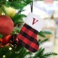 thumbnail image 1 of XYAIYT Stocking Gift Bag Embroidered Letter Knitted Wool Christmas Decorations Christmas Mantel Decor Spacious and Long Lasting Easy to Hang for Mantel and Christmas Tree Display 7.9in Red, 1 of 6