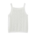 thumbnail image 1 of XYAIYT Summer Girls Tanks Top Sleeveless Knitted Hollow Out Camisole Solid Color Tanks for Kids 0-8 Years, 1 of 4