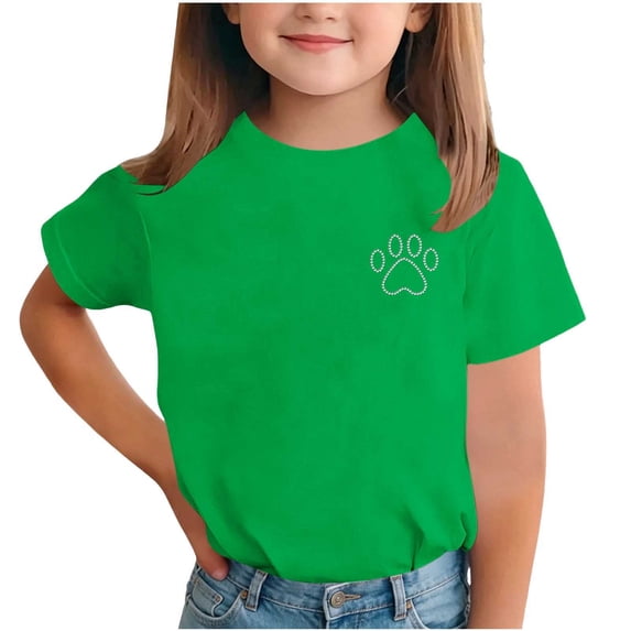 XYAIYT Summer Tops for Girls Fashion Graphic Basic Tees with Round Neck Short Sleeve T-shirts Loose Casual
