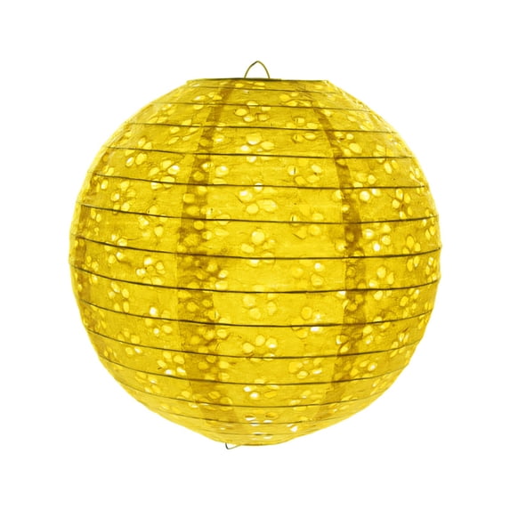 XYAIYT Traditional Hollow Paper Lanterns for Hanging Exquisite Folk Craft Decor for Weddings,Parties,Cultural Events,Easy to Hang Design,Yellow