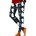 thumbnail image 1 of XYBOMB Halloween Leggings for Women, Plus Size Leggings Women's Holiday Casual Halloween Printed Leggings Workout Exercise Bottoms, Womens Leggings, Tummy Control Leggings Navy M, 1 of 7