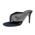 thumbnail image 1 of XYD Women Fashion Rhinestones Studded Band Flip Flops High Heel Open Toe Thong Sandals Dressy Party Shoes Size 10 Navy, 1 of 4
