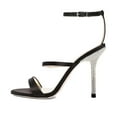 thumbnail image 1 of XYD Women Gorgeous Ankle Strap Sandals Open Toe Pearl Heels Pumps Wedding Evening Shoes Size 11 Black, 1 of 4