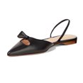 thumbnail image 1 of XYD Women Graceful Bowknot Stretchy Slingback Strap Pointed Closed Toe Flats Slip On Daily Casual Shoes Size 15 Black, 1 of 4