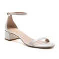 thumbnail image 1 of XYD Women Open Round Toe Buckled Sandals Thin Ankle Strap Low Chunky Heels Comfortable Dressy Shopping Shoes Size 9 White, 1 of 4