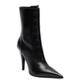 thumbnail image 1 of XYD Women Pointed Toe Ankle Boots Stiletto Heels Lace-up Events Office Booties Shoes Size 11.5 Black, 1 of 4