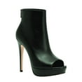 thumbnail image 1 of XYD Women Stiletto Heels Ankle Boots Peep Toe Platform Back Zip Leather Booties Night Out Party Shoes Size 11.5 Dark Green, 1 of 4